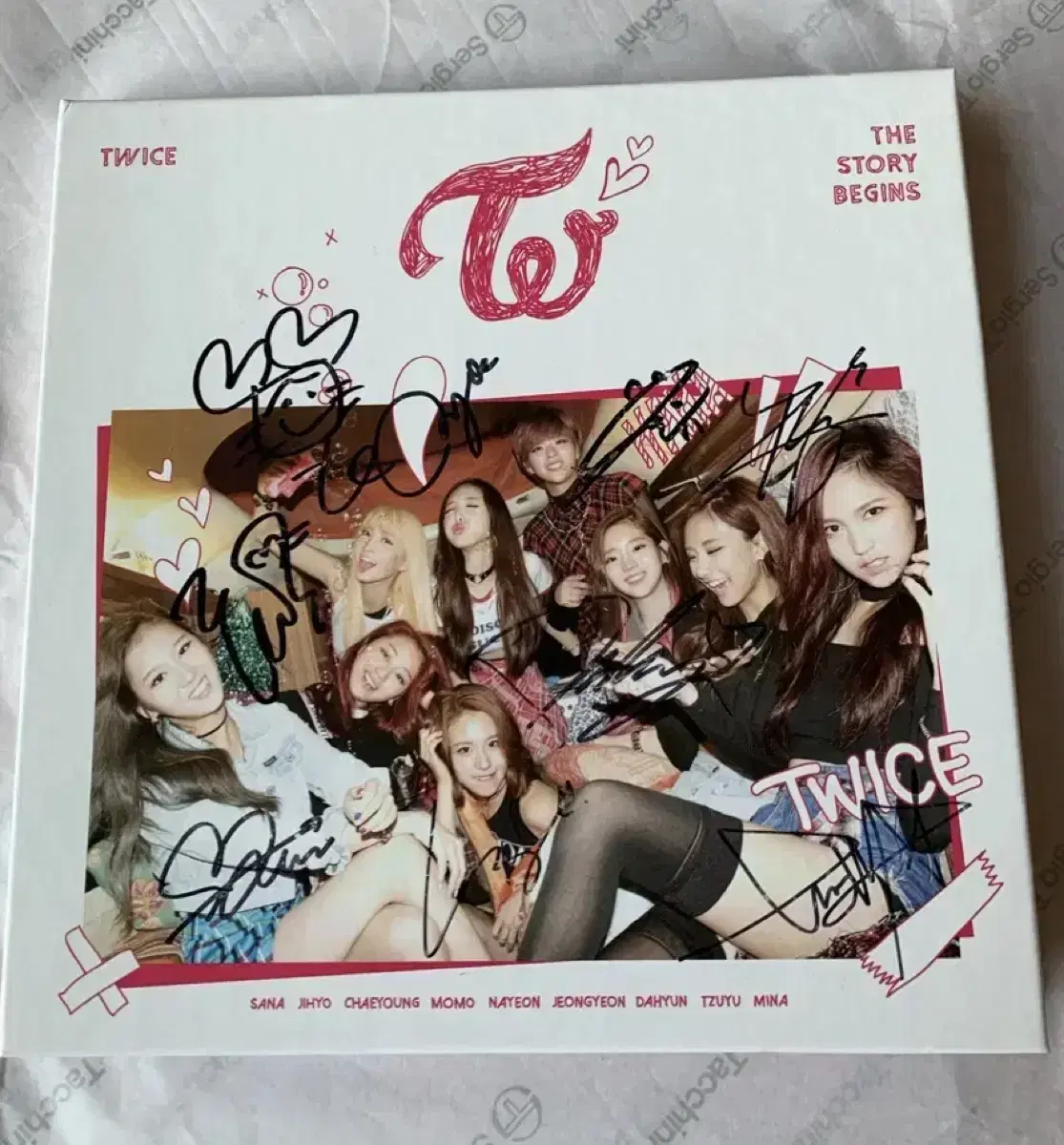 TWICE: 物語の始まり Vol.1 メンバー直筆サイン入りミニ